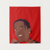 ASAP Rocky Tapestry Wandkleed (Voorkant)