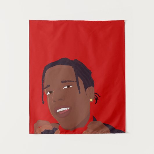 ASAP Rocky Tapestry Wandkleed (Voorkant)