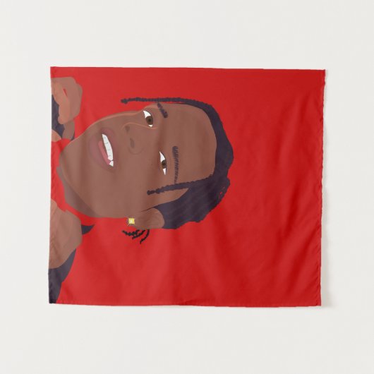 ASAP Rocky Tapestry Wandkleed (Voorkant (horizontaal))