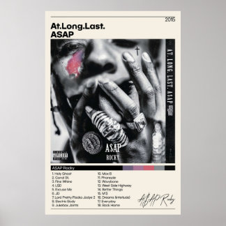 ASAP Rockys At Long Last ASAP Uitzichten Tracklist Poster