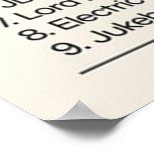 ASAP Rockys At Long Last ASAP Uitzichten Tracklist Poster (Hoek)