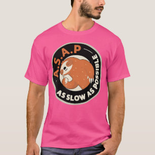 ASAP zo langzaam mogelijk met een slank wandelende T-shirt