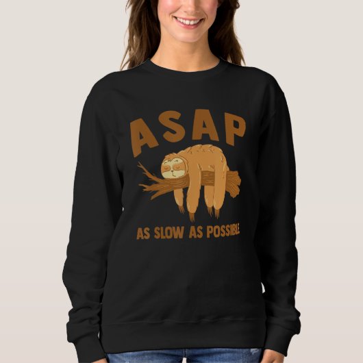 ASAP Zo Traag Als Mogelijk Luiaard Trui (Voorkant)