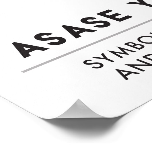 ASASE YE DURU | Voorziening en de Diviniteit Aarde Poster (Hoek)