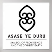 ASASE YE DURU | Voorziening en de Diviniteit Aarde Poster (Voorkant)