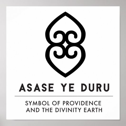 ASASE YE DURU | Voorziening en de Diviniteit Aarde Poster (Voorkant)