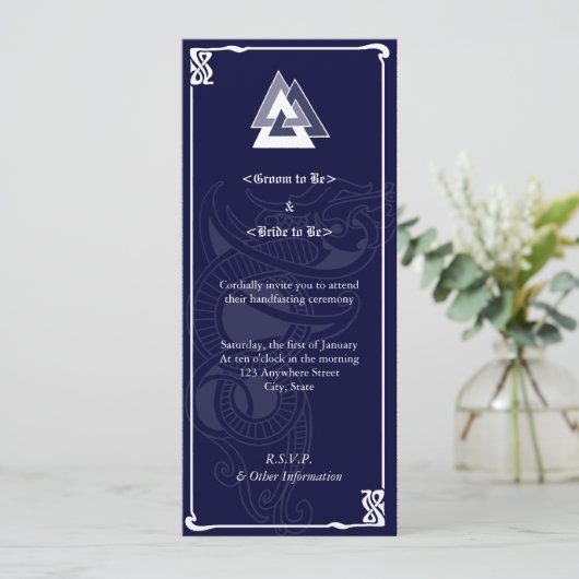 Asatru Handfasting Kaart (Staand voorkant)