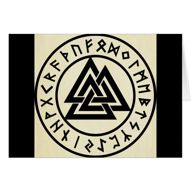 Asatru, oude, norse religie, symbolen, gein en Tho (Voorkant Horizontaal)