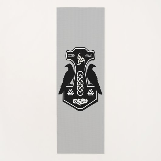 Asatru Thors Hammer Yoga Mat (Voorkant)