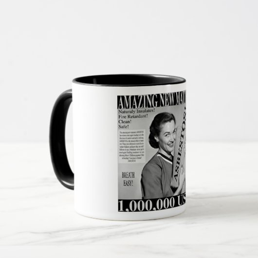 Asbest. Mok (Voorkant links)