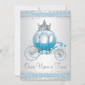 Asblauwe Prinses Verjaardagsfeestje van Assepoeste Kaart (Voorkant)