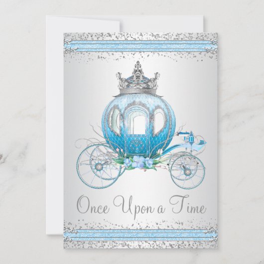 Asblauwe Prinses Verjaardagsfeestje van Assepoeste Kaart (Voorkant)