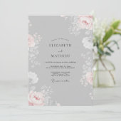 Asbruid Ranunculus Eucalyptus Bruiloft Kaart (Staand voorkant)