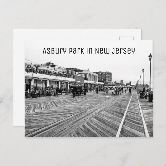Asbury Park Beach in New Jersey Briefkaart (Voorkant / Achterkant)
