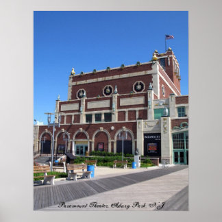 Asbury Park Boardwalk Paramount Theater Poster