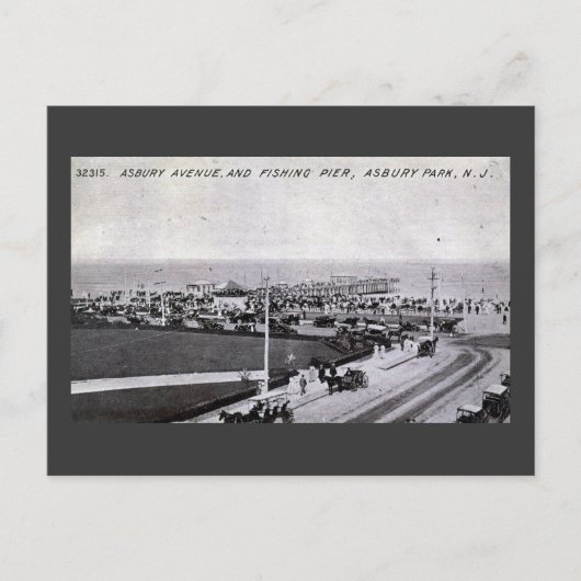 Asbury Park, New Jersey 1910  Briefkaart (Voorkant)