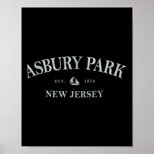 Asbury Park New Jersey _ Asbury Park Nj Zeilboot Poster