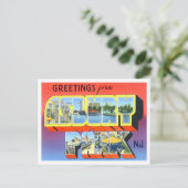 Asbury Park, New Jersey  Big Letters Briefkaart (Staand voorkant)