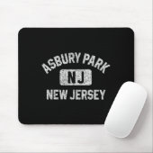 Asbury Park New Jersey Gym Style Distressed White  Muismat (Met muis)