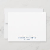 Asbury Park New Jersey Kaart Elegant Navy Coastal (Achterkant)