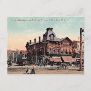 Asbury Park, New Jersey, Main St, Vintage Briefkaart