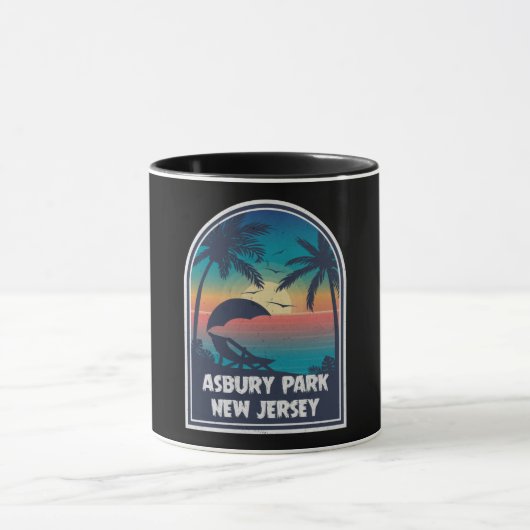 Asbury Park New Jersey NJ Retro Souvenir Mok (Midden)