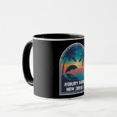 Asbury Park New Jersey NJ Retro Souvenir Mok (Voorkant links)