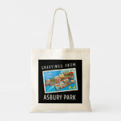 Asbury Park New Jersey NJ Travel Souvenir Gift Pos Tote Bag (Achterkant)