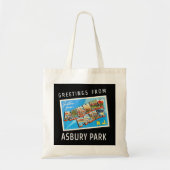 Asbury Park New Jersey NJ Travel Souvenir Gift Pos Tote Bag (Voorkant)
