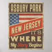 Asbury Park New Jersey Poster (Voorkant)