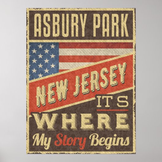 Asbury Park New Jersey Poster (Voorkant)