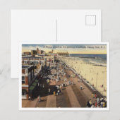 Asbury Park NJ, A Happy Boardwalk Crowd 1950s Briefkaart (Voorkant / Achterkant)