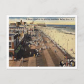 Asbury Park NJ, A Happy Boardwalk Crowd 1950s Briefkaart (Voorkant)