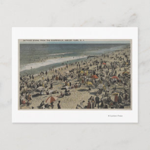 Asbury Park, NJ - Bathing Scene van Boardwalk Briefkaart