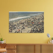 Asbury Park, NJ - Bathing Scene van Boardwalk Canvas Afdruk (Insitu (Woonkamer))