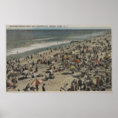 Asbury Park, NJ - Bathing Scene van Boardwalk Poster (Voorkant)
