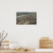 Asbury Park, NJ - Bathing Scene van Boardwalk Poster (Keuken)