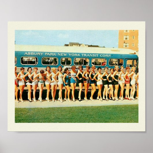 Asbury Park NJ, Beauty Pageant  Poster (Voorkant)