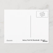Asbury Park NJ Boardwalk - Bicycle Briefkaart (Achterkant)