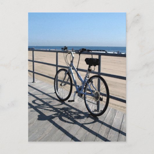 Asbury Park NJ Boardwalk - Bicycle Briefkaart (Voorkant)