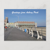 Asbury Park NJ Boardwalk Briefkaart (Voorkant)
