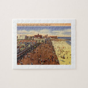 Asbury Park NJ, Boardwalk, Casino, 1950  Legpuzzel