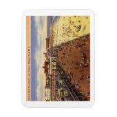 Asbury Park NJ, Boardwalk, Casino, 1950  Magneet (Verticaal)