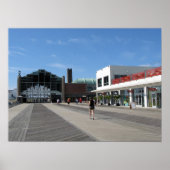 Asbury Park NJ Boardwalk - Casino Building Poster (Voorkant)