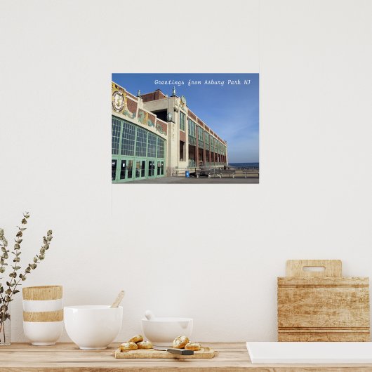 Asbury Park NJ boardwalk - Convention Hall Poster (Keuken)