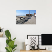 Asbury Park NJ Boardwalk Cyclists Poster (Thuiskantoor)