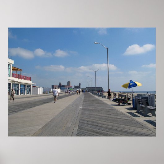 Asbury Park NJ Boardwalk en store Poster (Voorkant)