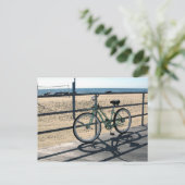 Asbury Park NJ Boardwalk - Green Bicycle Briefkaart (Staand voorkant)
