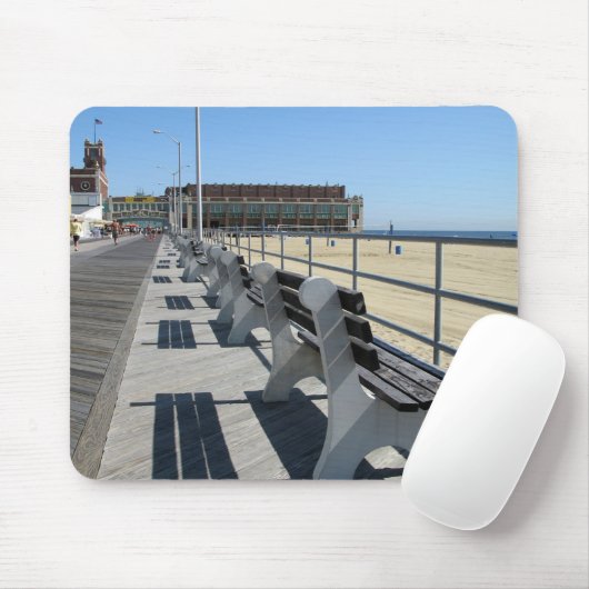 Asbury Park NJ Boardwalk Muismat (Met muis)