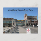 Asbury Park NJ Boardwalk Paramount Convention H.. Briefkaart (Voorkant)